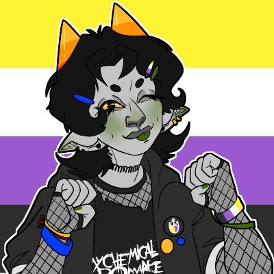 34, nonbinary trans woman, big time furry and homestuck. icon by MoistureWavy