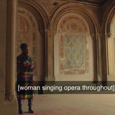 woman singing opera throughout