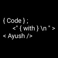 ayush kumar (@codewithayush_) 's Twitter Profile