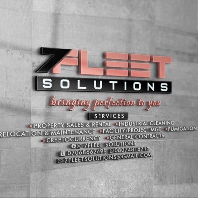 7FleetSolutions's profile picture. Realty,Project Supervisor,Industrial Cleaning,Fumigation,Moving,Home Maintenance,General Contracts. Advocate For Better Life For All