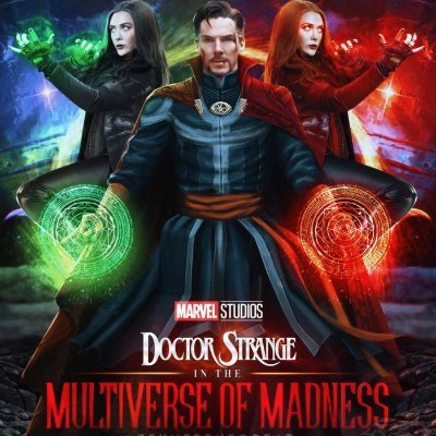 Título: Doctor Strange in the Multiverse of Madness
Reparto: Benedict Cumberbatch, Elizabeth Olsen, Benedict Wong
Género: Acción, Aventura
#DoctorStrange2