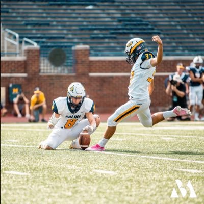 RileyBehrman3's profile picture. Saline Highschool. 2023, 4⭐️ Kornblue Kicking Football K #3 (5'10 165) |Soccer Goalie| email: rileyabehrman@gmail.com (734)-882-7555 GPA: 3.75