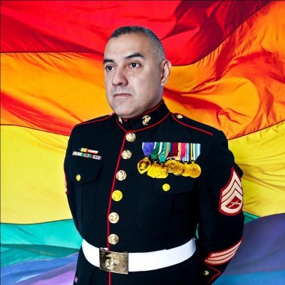 Retired Marine Staff Sergeant, lecturer at UTSA, perfect mix of Texan gay, Hispanic and Native American heritage, speaker, author of RADICAL COURAGE (out now!)