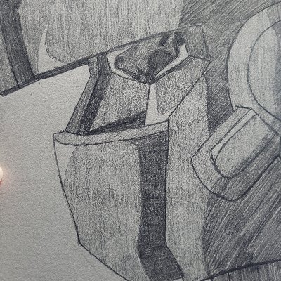Traditional, mixed media, mainly focused on Transformer related art.