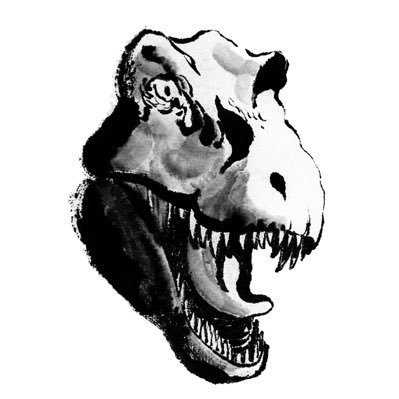 茶木佳那子　Kanako Chaki｜墨で恐竜描いてます｜絵本「6600万年前......ぼくは恐竜だったのかもしれない」出版｜Dinosaur Sumie Paintings🖌️