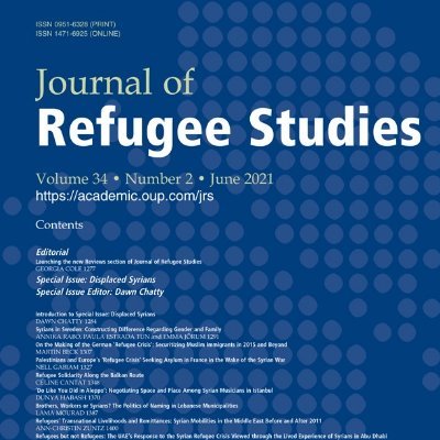 The Journal of Refugee Studies (JRS) provides a forum for exploration of the complex issue of forced migration.