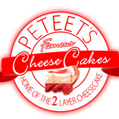 At Peteet's Famous Cheesecake we're committed to producing the finest cheesecake in the world.You haven't lived yet until you've had Peteet's Famous Cheesecake.