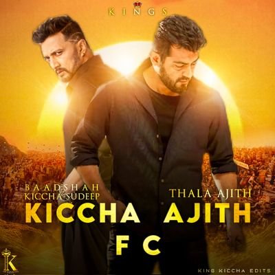 1st Official Mutual FanPage Of Sandalwood Baadshah @KicchaSudeep and Kollywood SelfMade Star #AjithKumar 
Upcoming Movies  #MaxTheMovie #VidaaMuyarchi