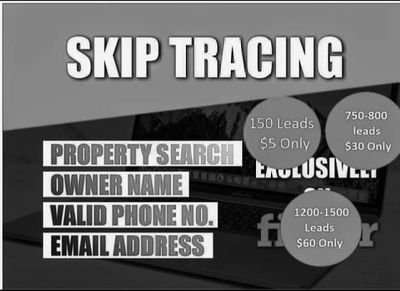 I will provide best skip tracing with low price