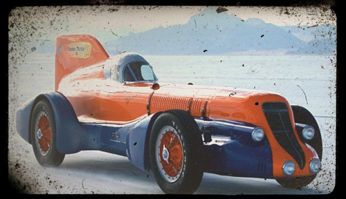 Boys of Bonneville is a film that tells the story of the land speed record breaking Ab Jenkins and the car the Mormon Meteor. It's narrated by Patrick Dempsey.