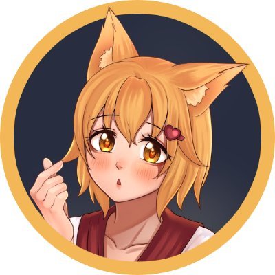 cute anime foxgirl with two fox ears on her head and | Stable Diffusion