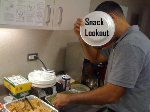 Alerting the vultures about free food around the office