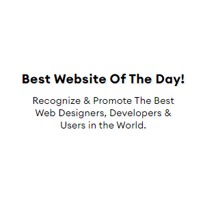 https://t.co/WGLlucWXme - BEST WEBSITE OF THE DAY Recognize & Promote The Best Web Designers, Developers & Users in the World.