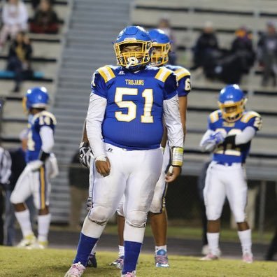 class of 2022| OL/DL| 2.79 GPA| Garner Magnet High School| 5’10| 275| 1st Team All Conference|