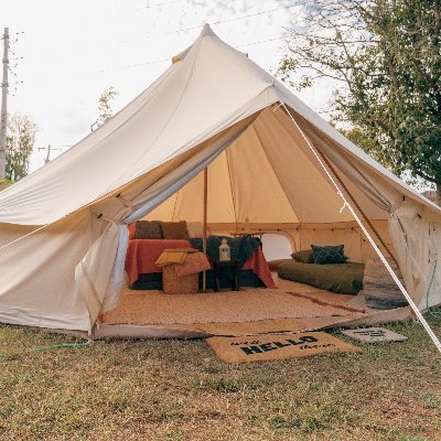 Pop up glamping delivered to your own backyard! Taking reservations now in OKC