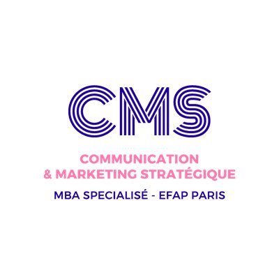 #MBACMS : MBA spécialisé #Communication & #Marketing Stratégique à @EFAP_