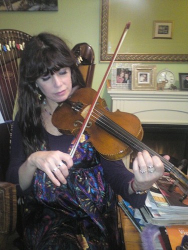 Mother of 6, swims,various musical instruments: violin viola cello piano classical Spanish guitar lute accordion, flute low D whistle, cats, CFS, fibromyalgia