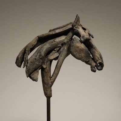 Commemorating Heather Jansch - artist & sculptor, best known for her life-size driftwood bronze horses.