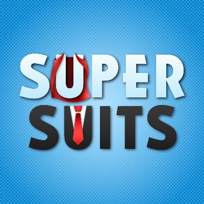 SUPER SUITS is a comedy podcast by @FaustNonsense about a law firm in a world where heroes and villains take to the courts as often as they take to the rooftops