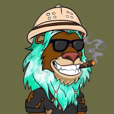 My NFTs love to lounge, have a smoke, and earn some dough.🦁 Lazy Lion #9654/4472 @LinksDao @TheRedApeFamily
