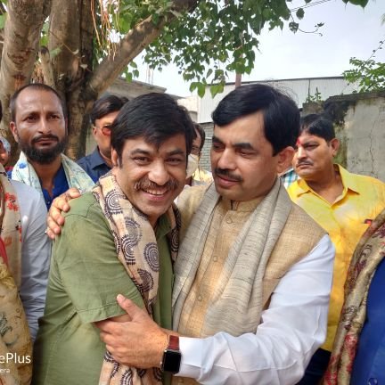 followed by bjp national spoke person and ex cabinet minister
shahnawaz hussain