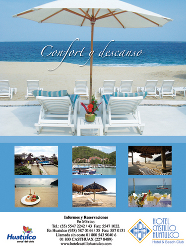 Excelente servicio, buena ubicación y un hermoso club de playa..hotel Castillo Huatulco es tu mejor opción