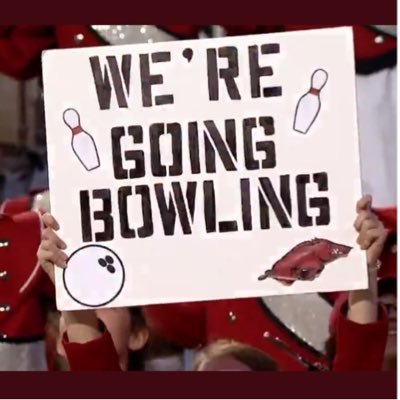 Official account of the Arkansas Razorbacks bowling ball, Larry