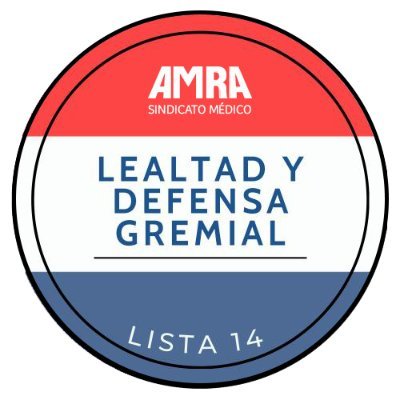 AMRAlista14's profile picture. Agrupación Lealtad y Defensa Gremial - Sindicato Médico AMRA - Elecciones 17 de Diciembre - Sandra Maiorana Secretaria General