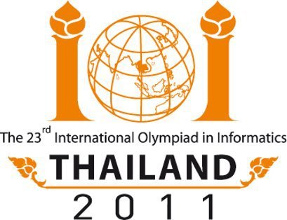 ioi2011live's profile picture. The International Olympiad in Informatics 2011. 
22-29 July 2011. Pattaya City, Thailand.