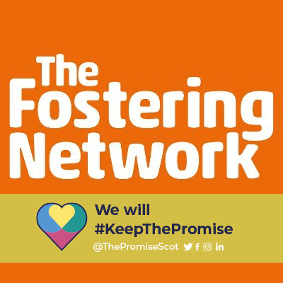 Sharing ideas, best practice and news · Committed to #KeepThePromise · Fosterline Scotland offering advice and support · Contact us on scotland@fostering.net