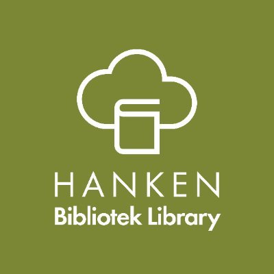 HankenLibrary's profile picture. Twitter account of the library at Hanken School of Economics. We tweet about our services, resources and other things going on in the library. Tweets in Swe/Eng