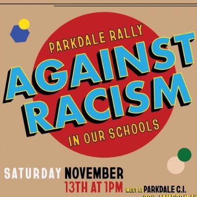 A group of concerned parents who demand an end to systemic racism at Parkdale Collegiate Institute and all schools in Toronto