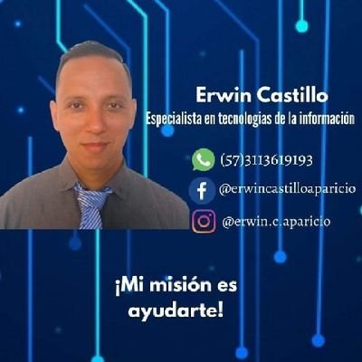 ErwinCastilloA's profile picture. Erwin Castillo Aparicio. Tecnología y amabilidad.