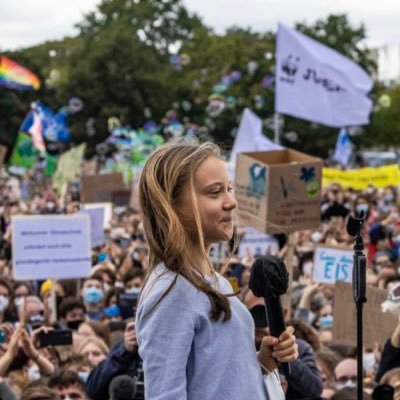 Autistic climate justice activist Born at 375 ppm