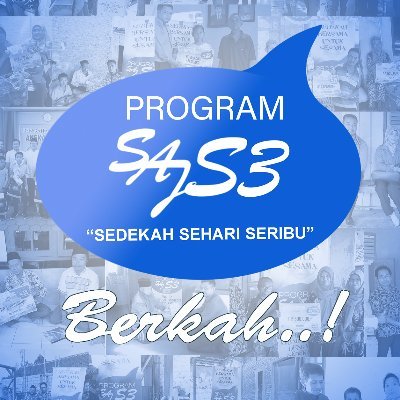 S3 SAJ adalah progam Sedekah Sehari Seribu
yang di kelola oleh KSPS SARANA ANEKA JASA