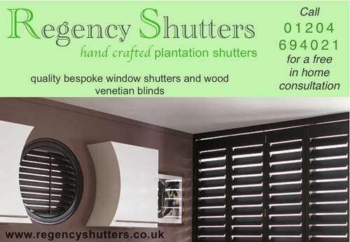 ShuttersRegency's profile picture. Regency Shutters are suppliers and installers of High Quality hand finished plantation shutters in a large range of timbers & styles
Call 01204 694021