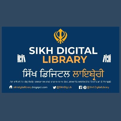 Sikh Digital Library ਸਿੱਖ ਡਿਜਿਟਲ ਲਾਇਬ੍ਰੇਰੀ
https://t.co/rskzWnFS0K