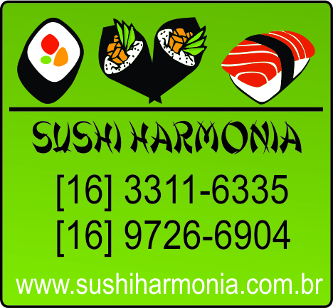 Delivery de Sushi, Sashimi e Temakis em Araraquara! Atendemos de Quarta a Domingo. Pedidos das 18:00 as 22:00 hrs. (16) 3311-6335