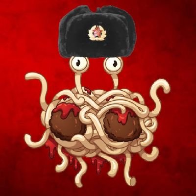 Kommunist☭ und Pastafari🍜
Es lebe das Fliegende Spaghetti Monster🍝 und der Sozialismus!🚩