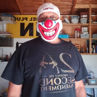 last job was for AT&T as a lineman. retired 2019 to care fulltime for my mama who had dementia. RIP mama. I love you.
If I must wear a mask for this clown show~