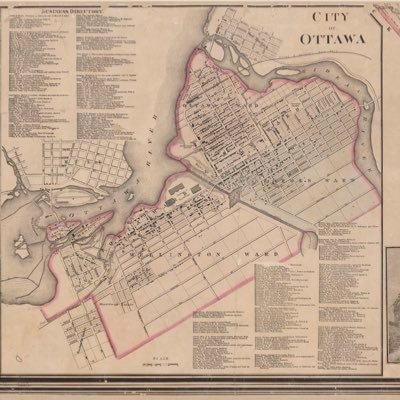 Ottawa’s core, street by street. #613history #OttCity 🏙 https://t.co/r7TESceBwn