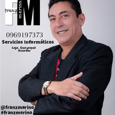 Franz Merino, con más de 25 años de experiencia, brinda servicios informáticos en las áreas de SOFTWARE y HARDWARE, desde Loja y Guayaquil (Ecuador)Clic en web: