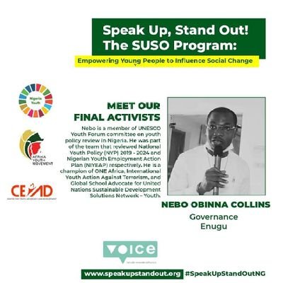 neboobinna_c's profile picture. I am a Development and Political Economist.
Advocate.
Consultant.
Entrepreneur.
Leader.