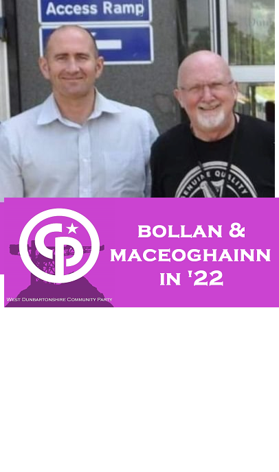 Running for council in 2022, thinks West Dunbartonshire needs better representation. Standing in the Lomond ward!