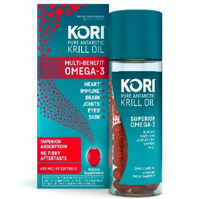 Kori Pure Antarctic Krill Oil is the Omega-3 superfood, with Omega-3s in their most natural form plus more nutrients for your best whole-body health.