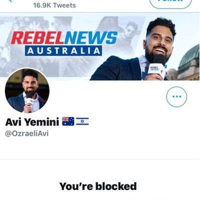 Blocked by Avi Yemini