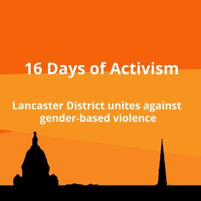 Lancaster and District women protesting against violence against women. #16DaysofActivism