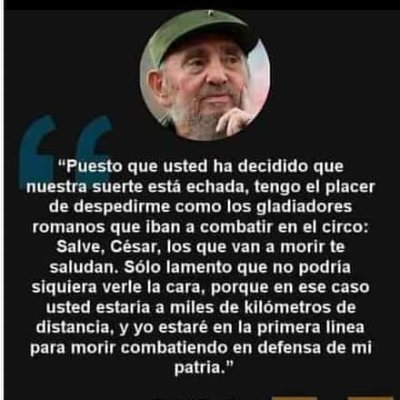 Soy 💯 🇨🇺, Fidelista,  socialista, ❤️ a mi país, estoy plenamente identificada con las ideas de Martí, Fidel, Raúl y sigo a mi presidente