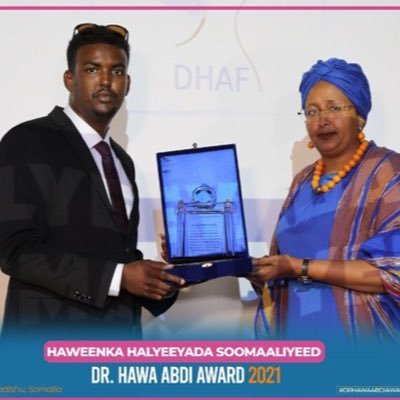 HHS is Somali Womens Award given by Somali Women Leaders in recognition of outstanding efforts of individuals contributing to the well being of Somali society.