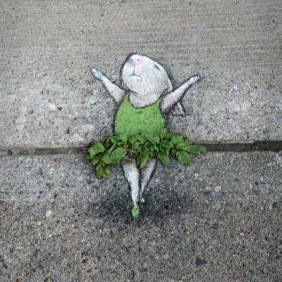 ALL IN fürs Klima, #grünstattgrau , streetart von david Zinn